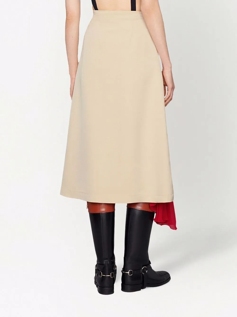 Fluid midi skirt