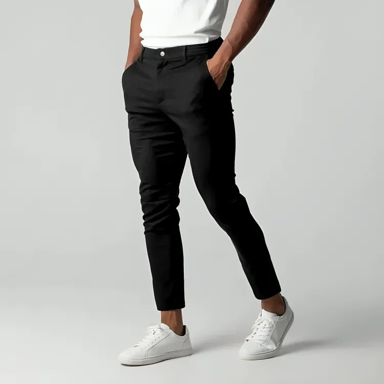 Gabriel™ - Relaxed stretch straight trousers for men