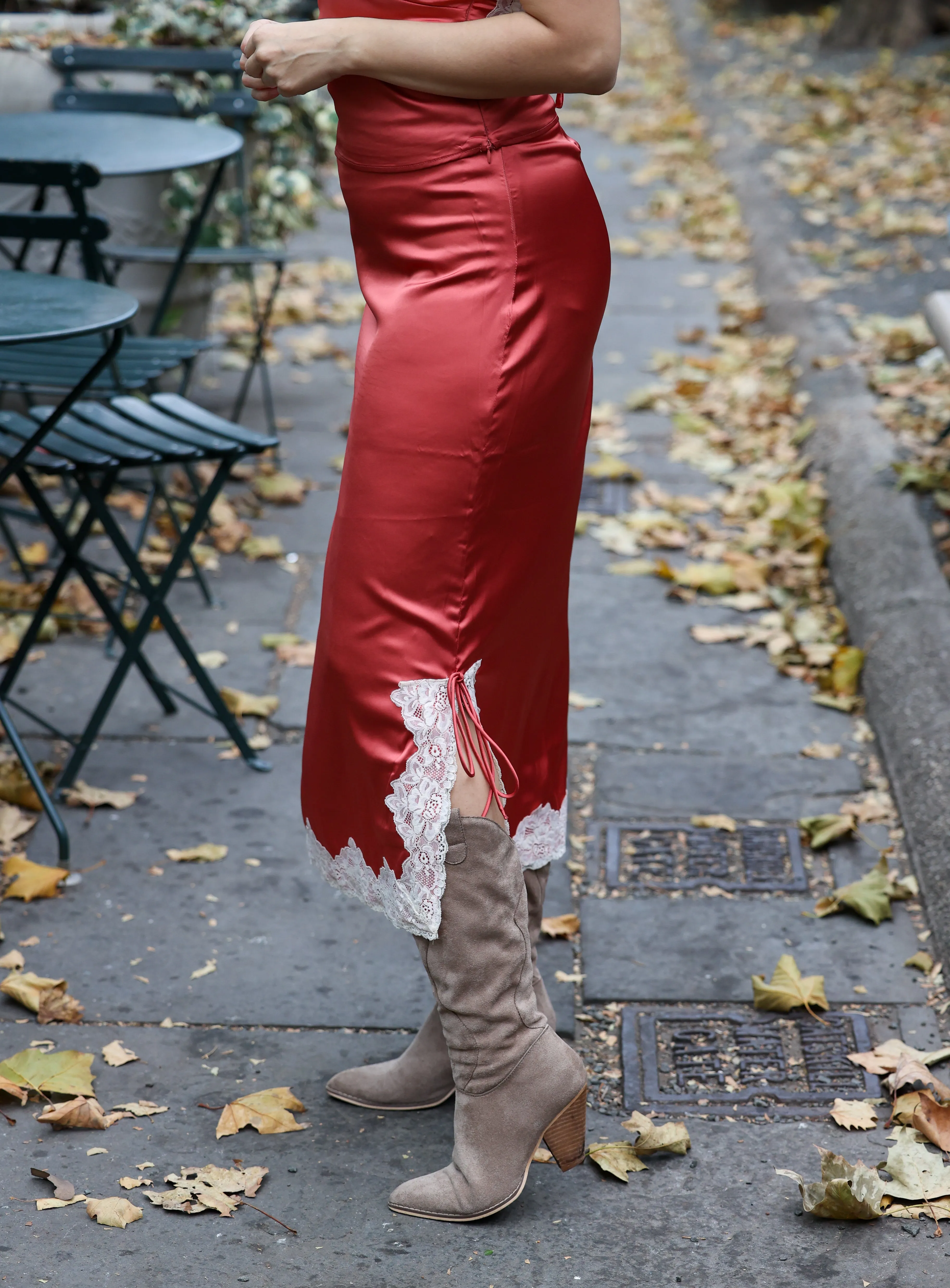 Georgina Lace Trime Detail Skirt