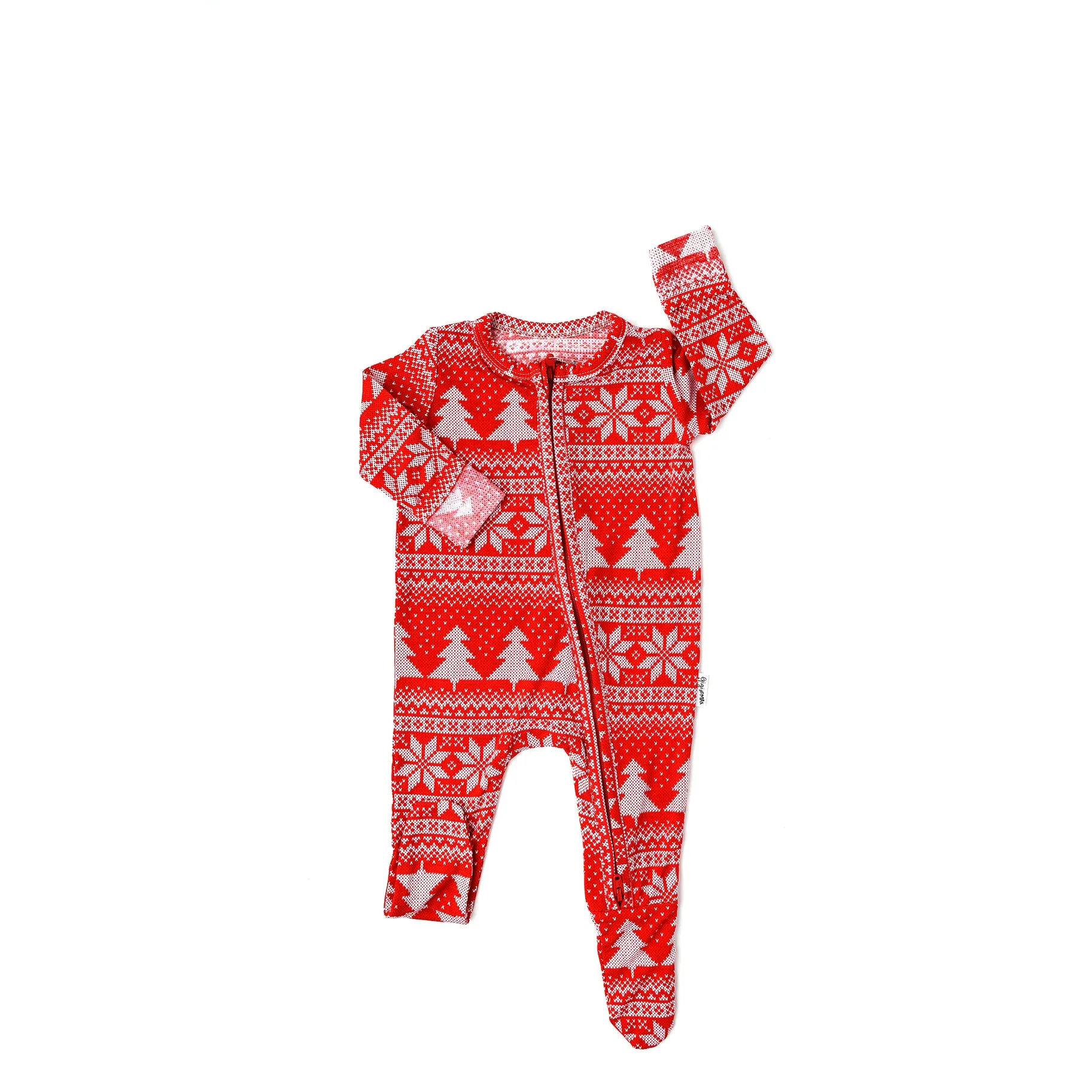 Gigi and Max Clark Christmas Sweater Zip One Piece