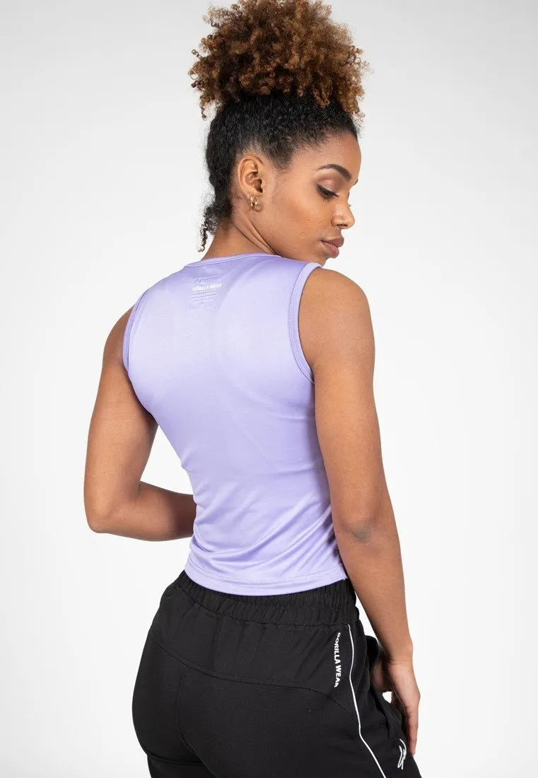 Gorilla Wear Estelle Twisted Crop Top - Lilac