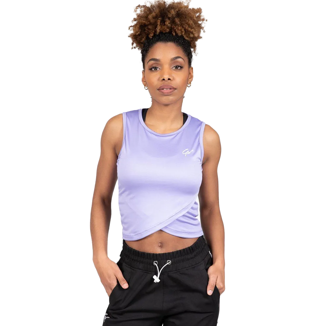Gorilla Wear Estelle Twisted Crop Top - Lilac