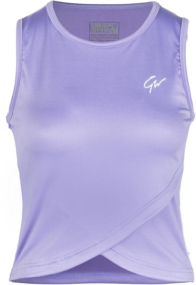 Gorilla Wear Estelle Twisted Crop Top - Lilac