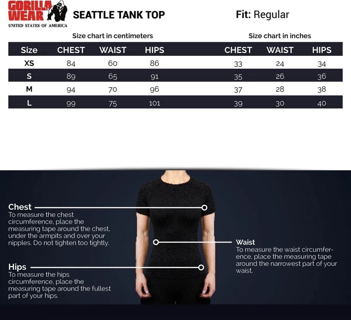 Gorilla Wear Seattle Tank Top Red