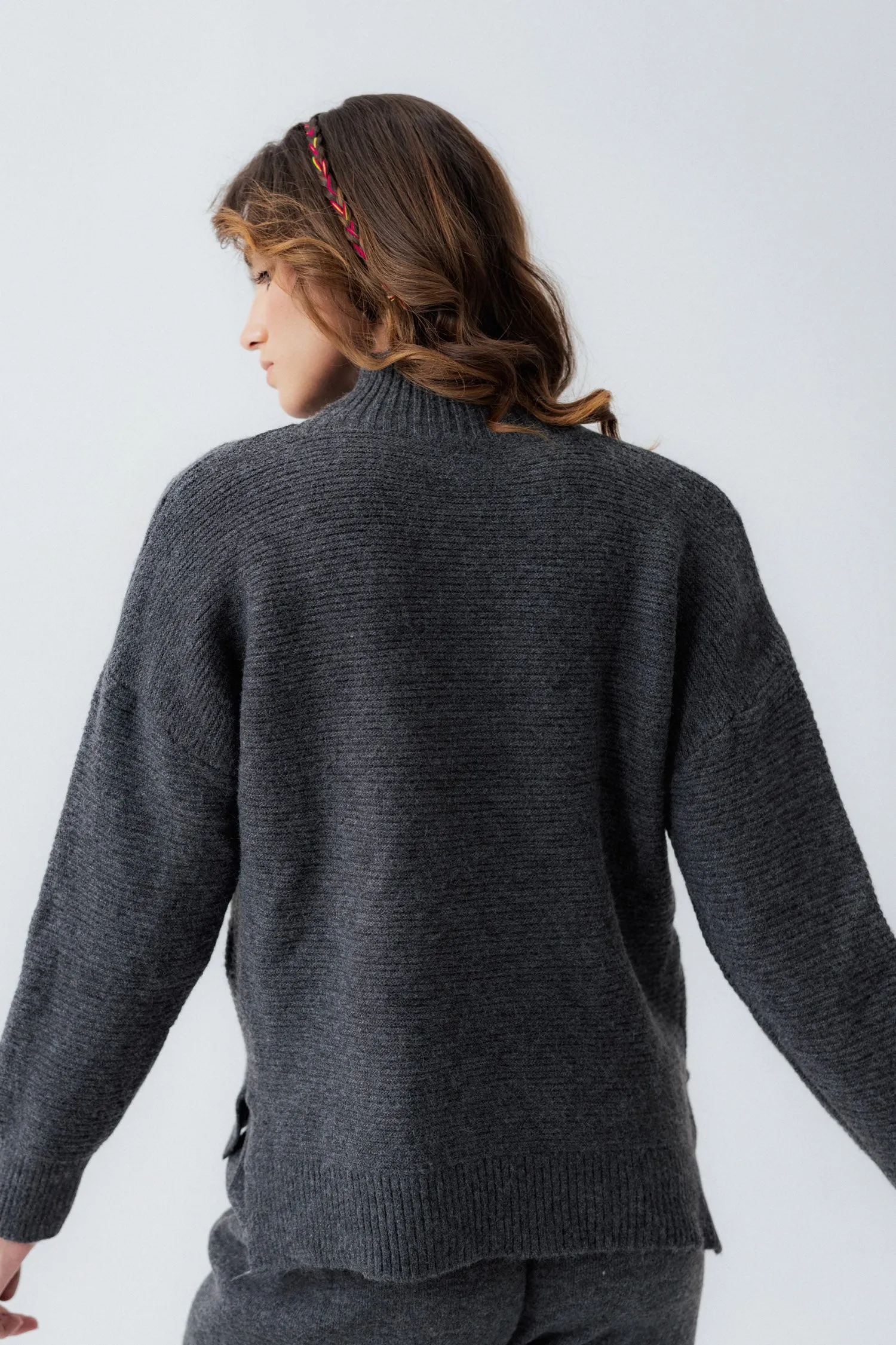 Grey Relaxed Fit Sweater
