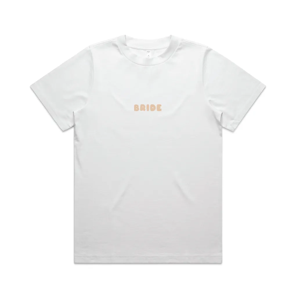 Here Comes The Party Tee | Beige on White