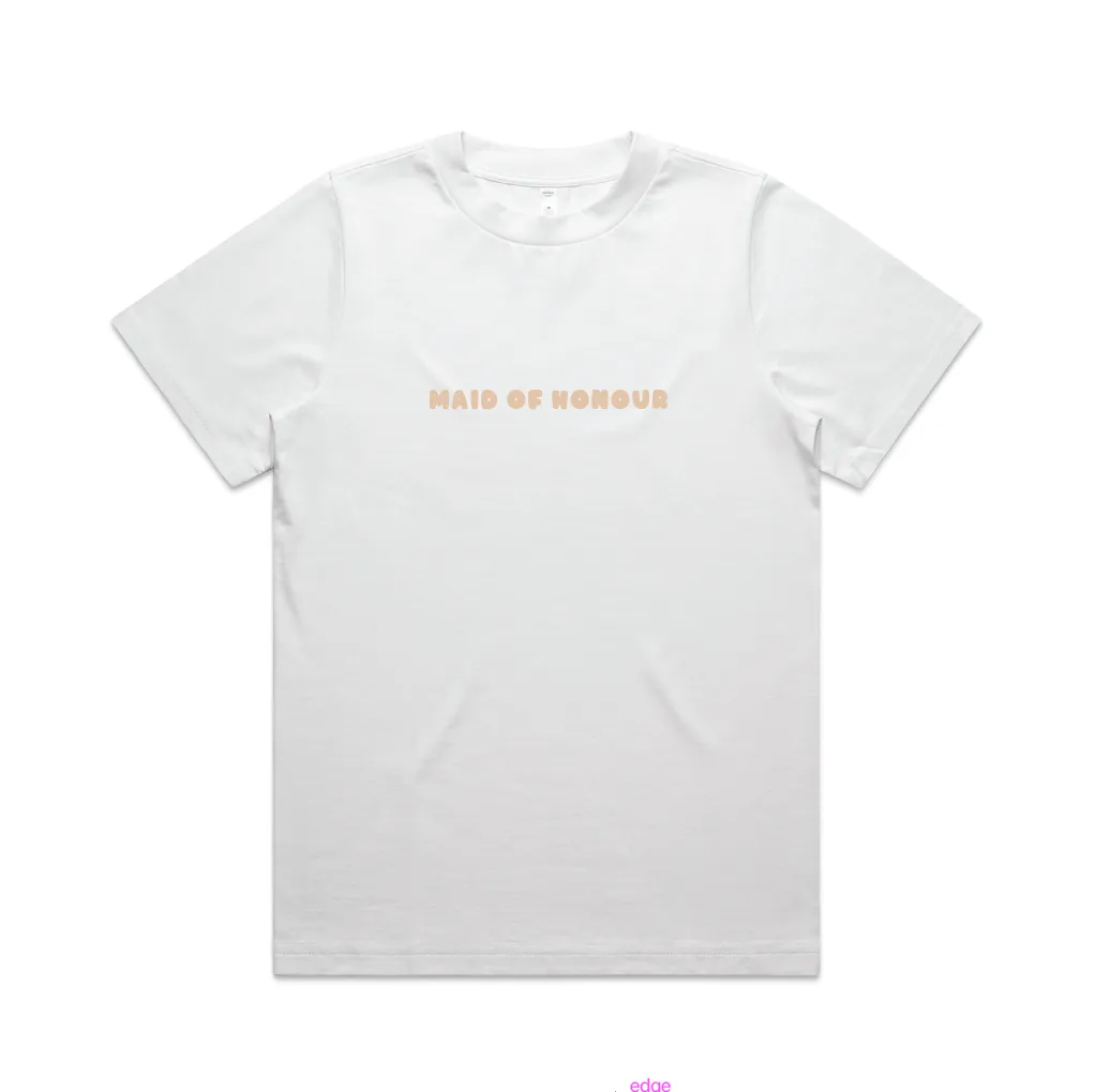 Here Comes The Party Tee | Beige on White