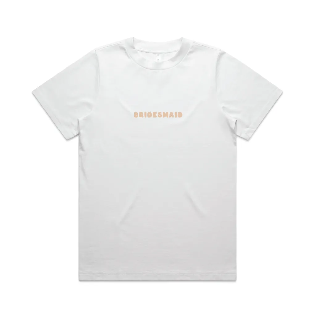 Here Comes The Party Tee | Beige on White