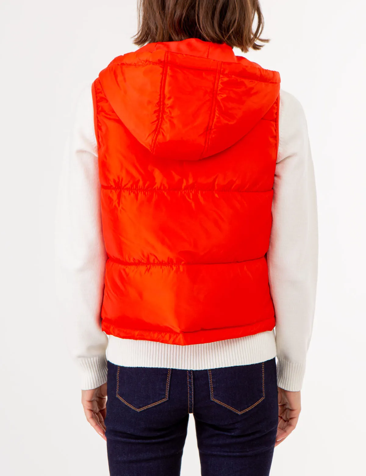 HOODED CROPPED VEST