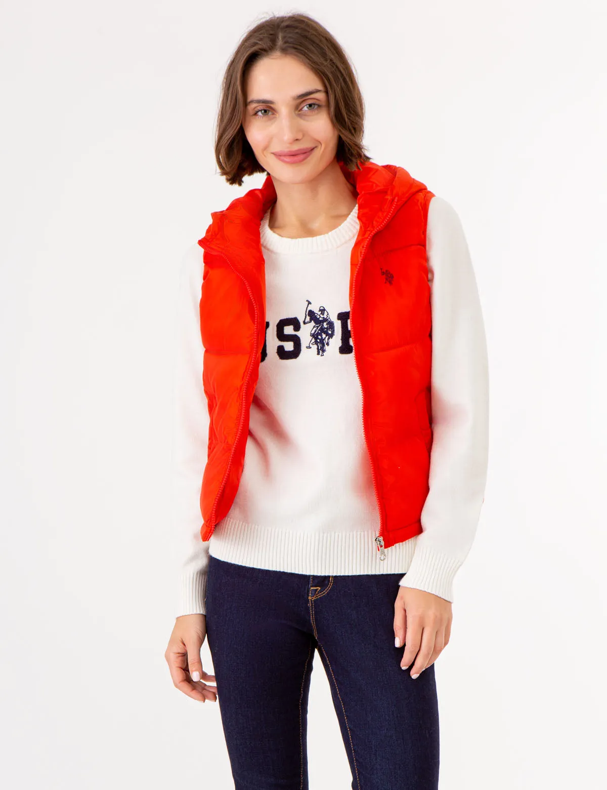 HOODED CROPPED VEST