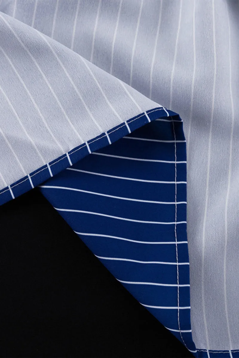 HUS1094 Relaxed Pinstripe Pajama Set