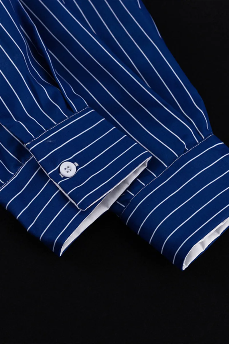 HUS1094 Relaxed Pinstripe Pajama Set