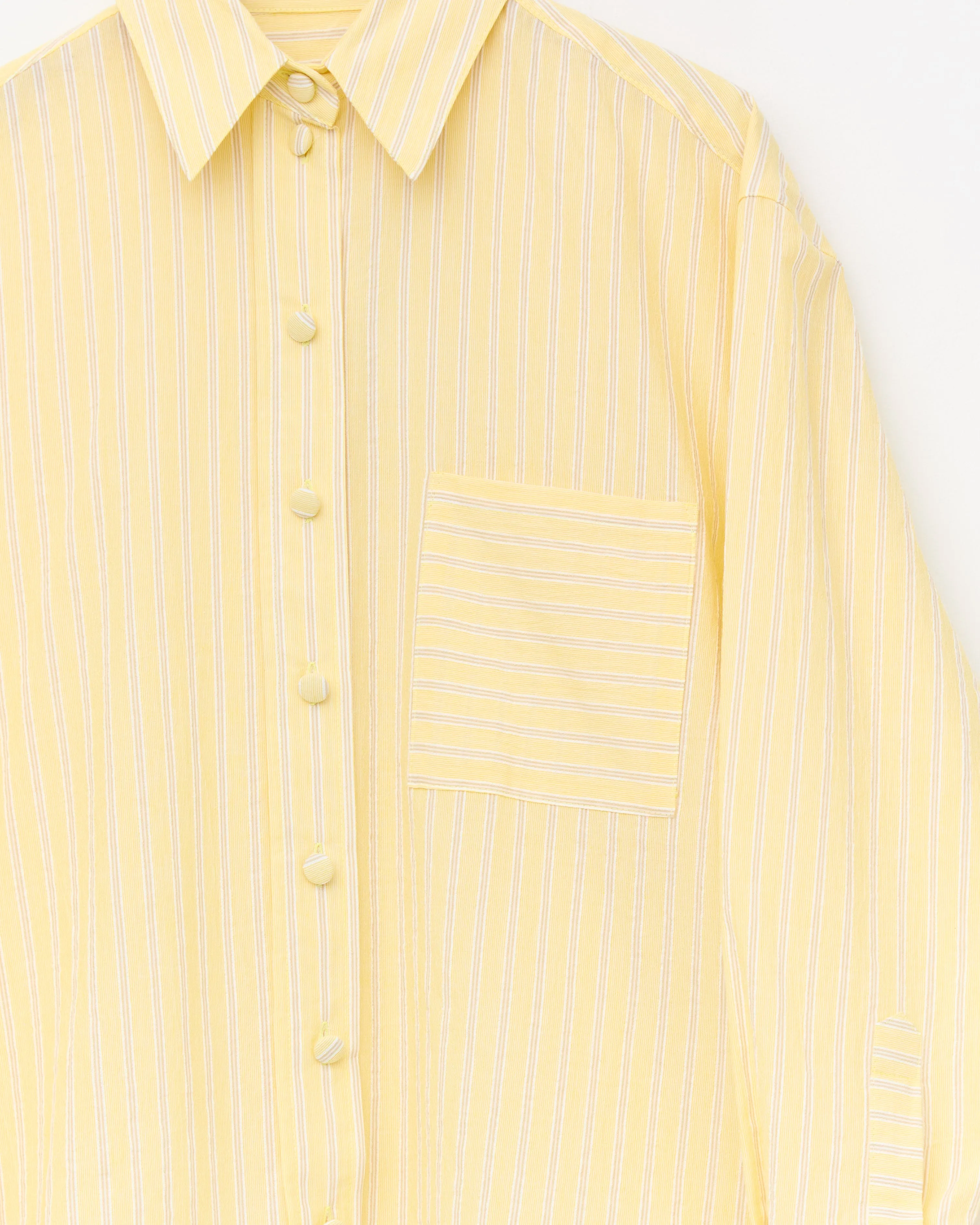 Japanese Mugwasher Stripe June Shirt, Buttercup