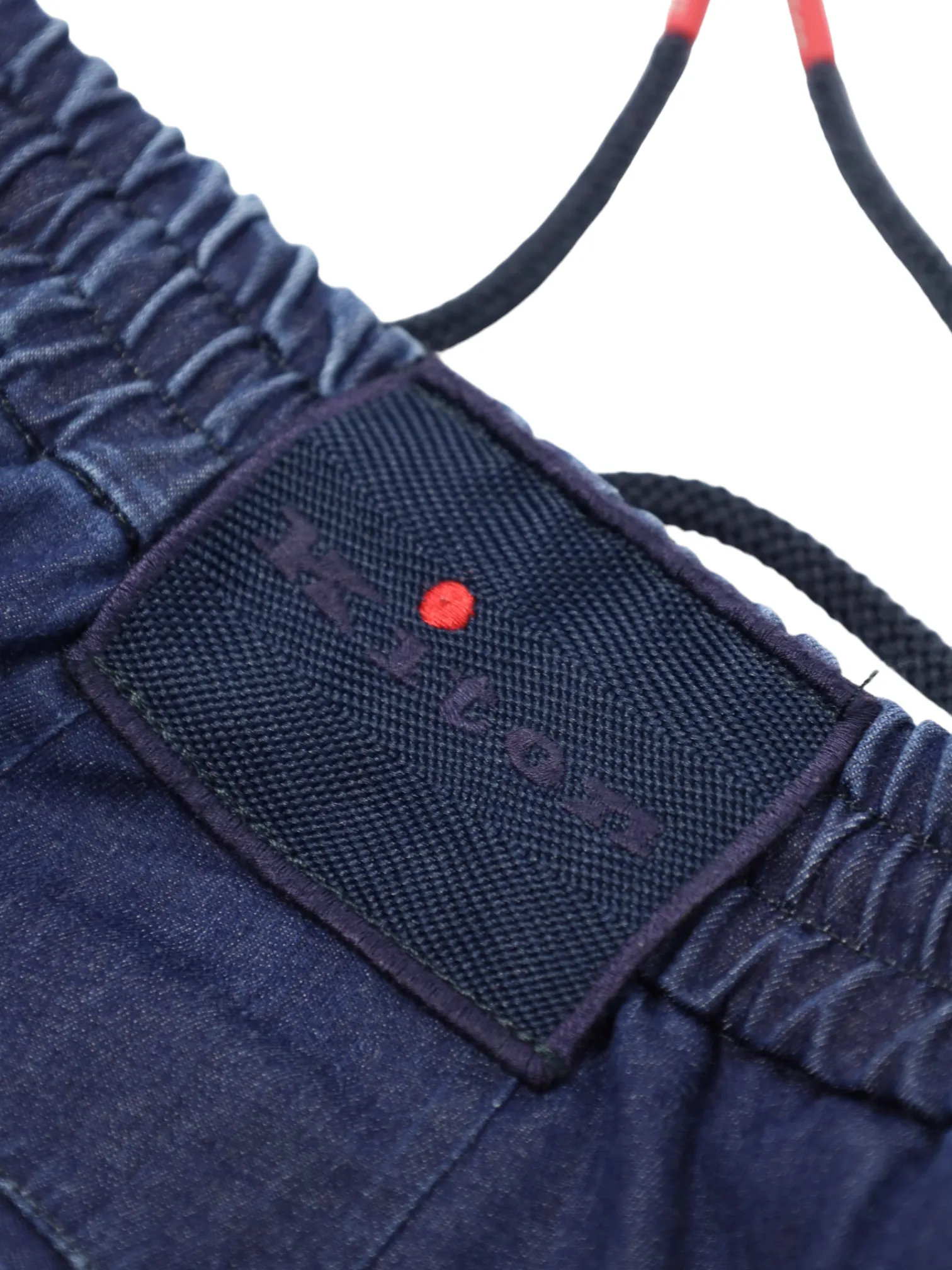 Kiton Blue Denim Drawstring Trousers