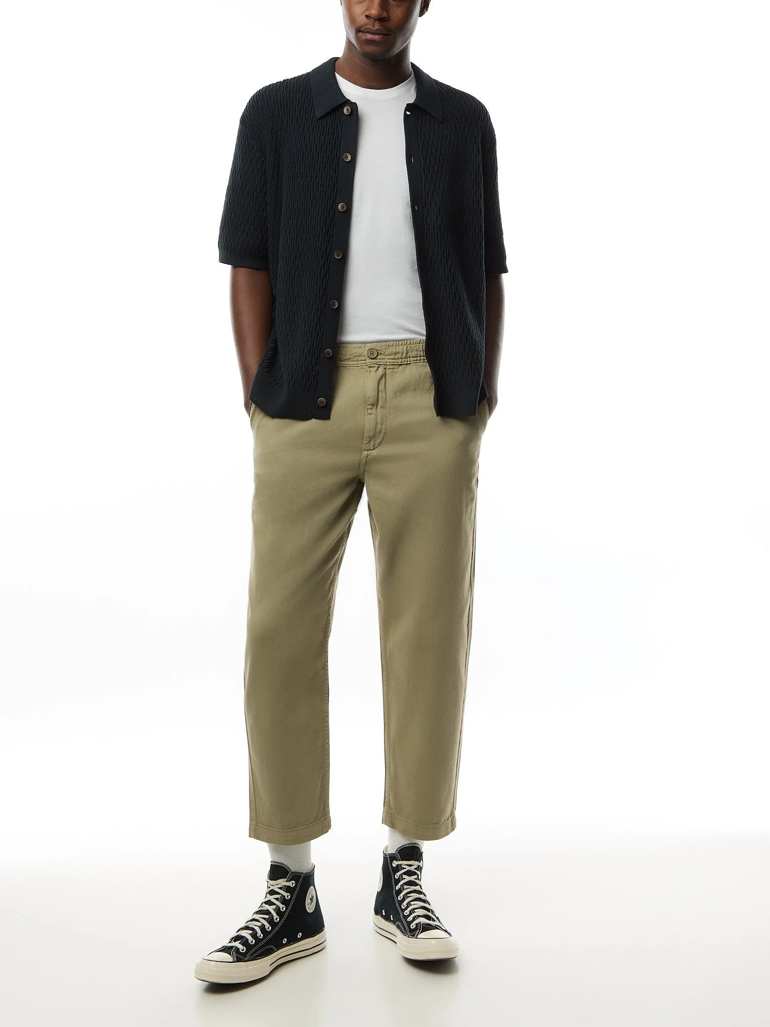 Kurt Trouser Organic Cttn Twill Light Khaki