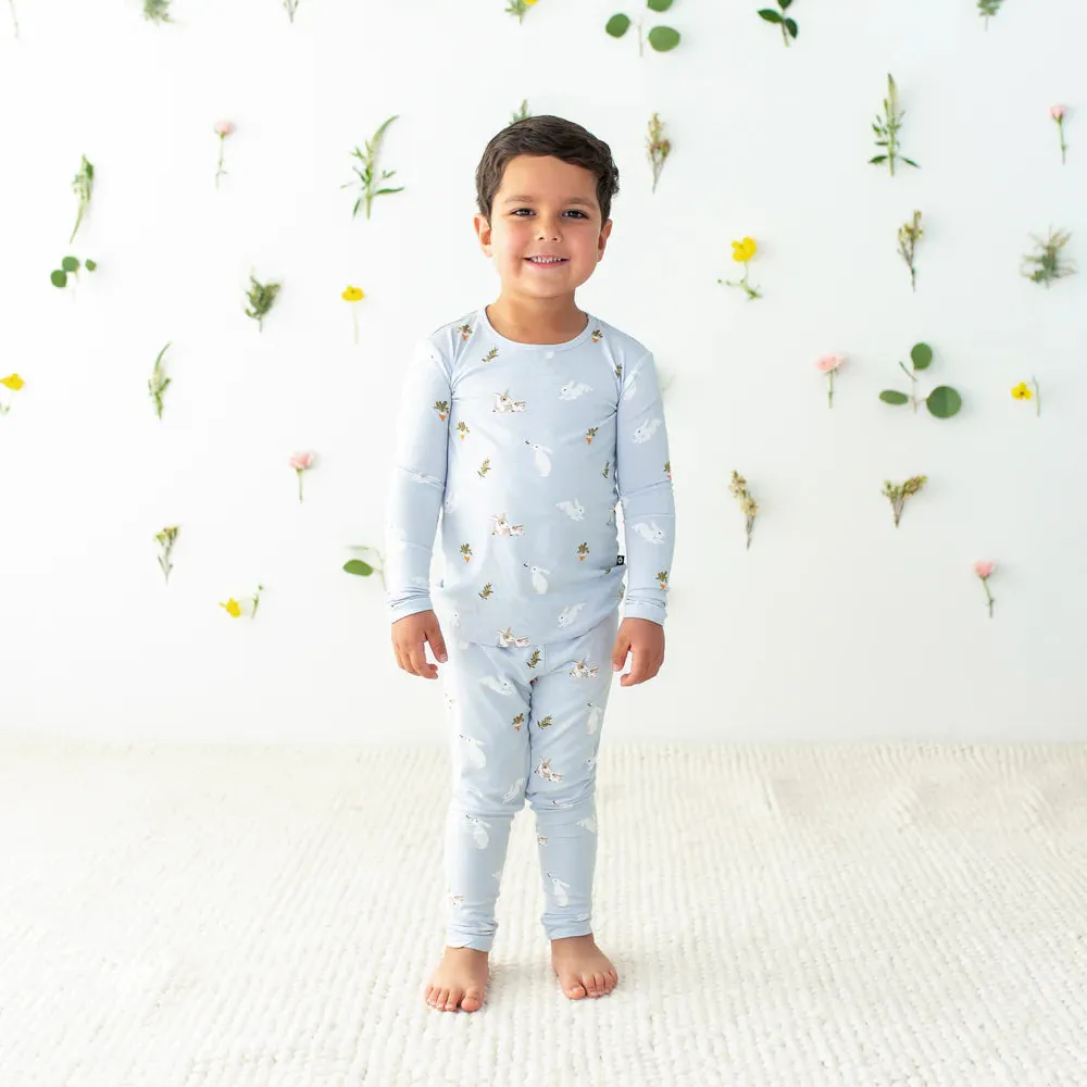 Kyte Baby Long Sleeve Toddler Pajama Set - Ice Rabbit