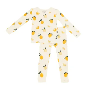 Kyte Baby Long Sleeve Toddler Pajama Set - Lemon