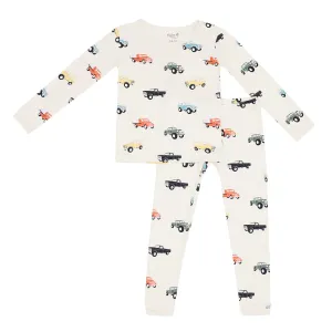 Kyte Baby Long Sleeve Toddler Pajama Set - Vintage Truck