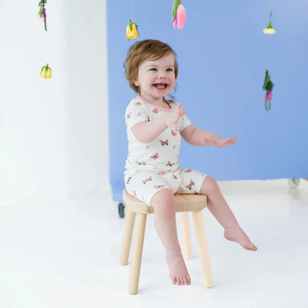 Kyte Baby Short Sleeve Toddler Pajama Set - Butterfly