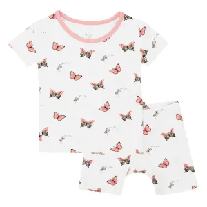 Kyte Baby Short Sleeve Toddler Pajama Set - Butterfly