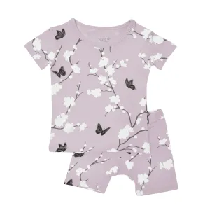 Kyte Baby Short Sleeve Toddler Pajama Set - Cherry Blossom