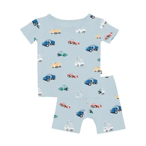 Kyte Baby Short Sleeve Toddler Pajama Set - Construction