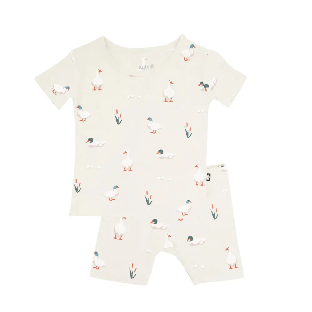 Kyte Baby Short Sleeve Toddler Pajama Set - Duck