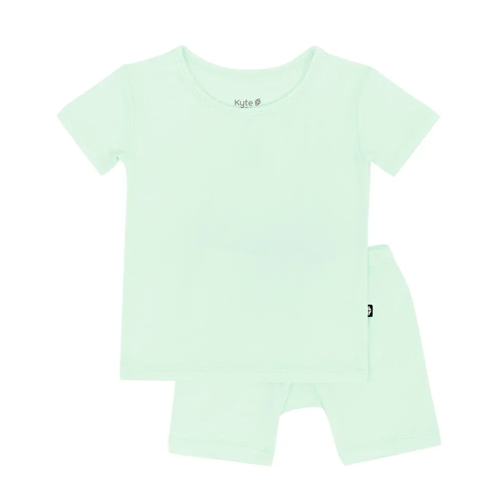 Kyte Baby Short Sleeve Toddler Pajama Set - Mint
