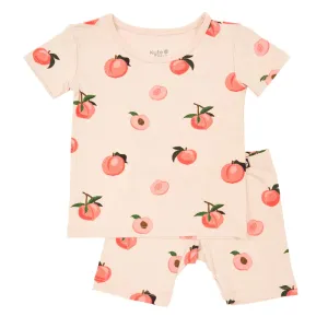 Kyte Baby Short Sleeve Toddler Pajama Set - Peach