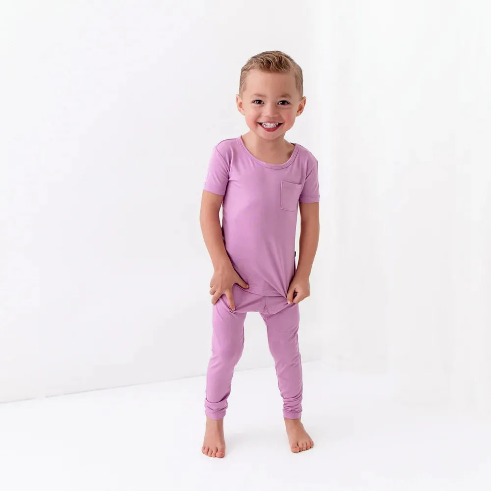 Kyte Baby Short Sleeve with Pants Pajama Set - Poi