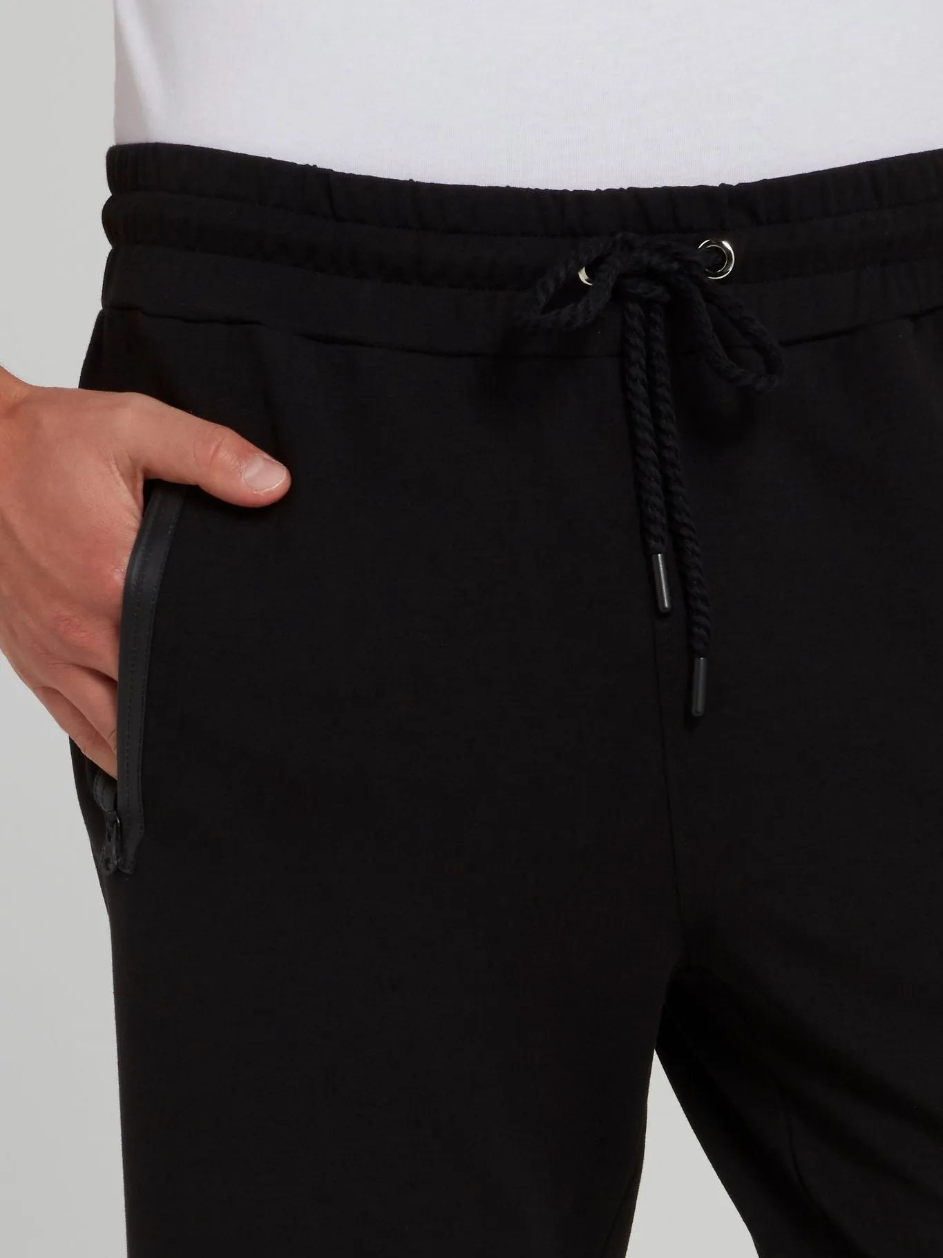 Laver Black Drawstring Jogging Trousers