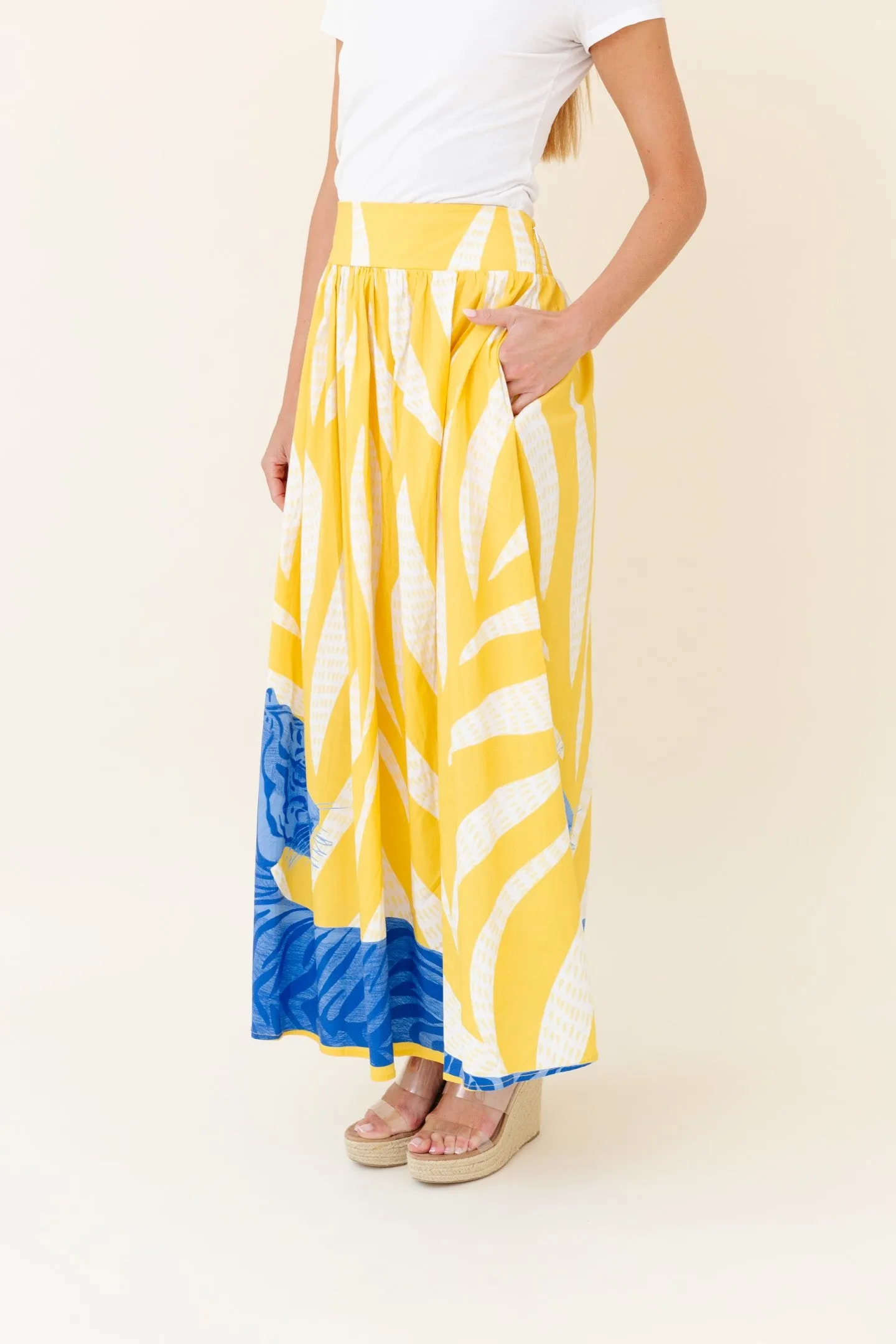 Lillian Skirt in Limoncello Tigress