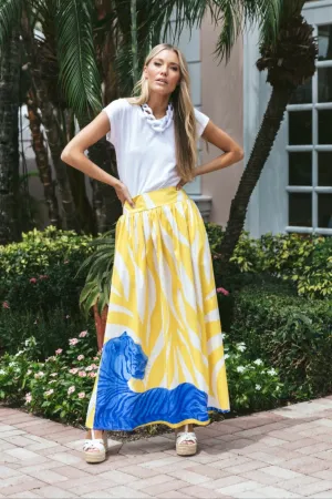 Lillian Skirt in Limoncello Tigress