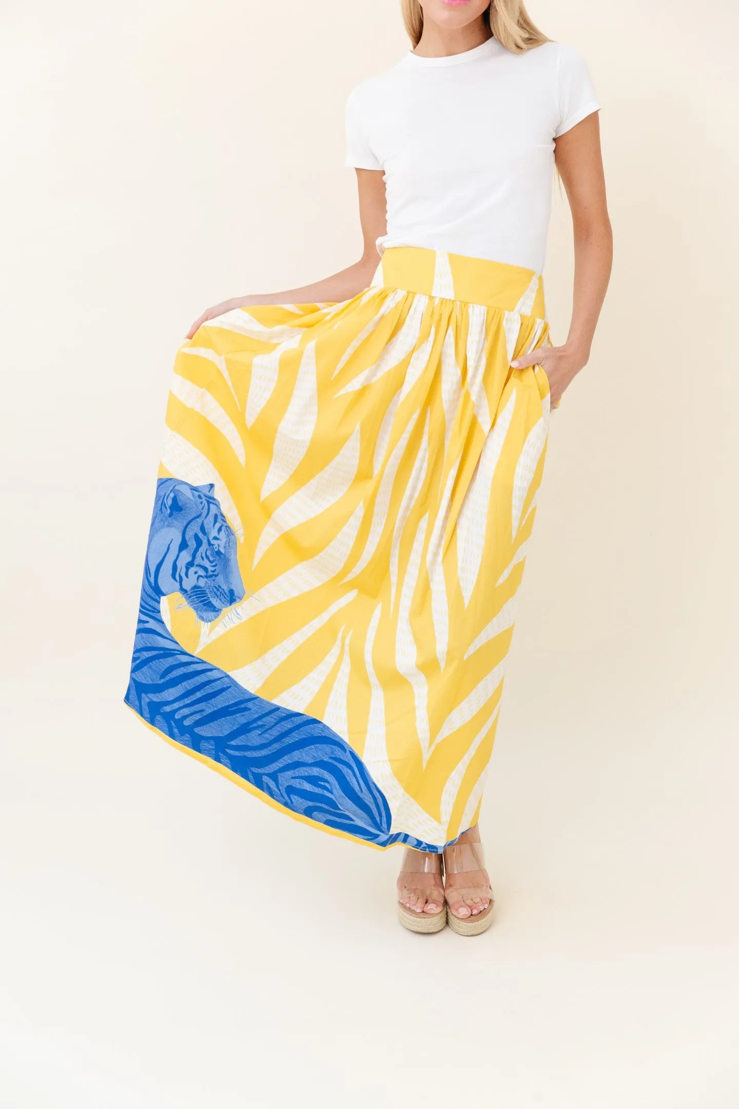 Lillian Skirt in Limoncello Tigress