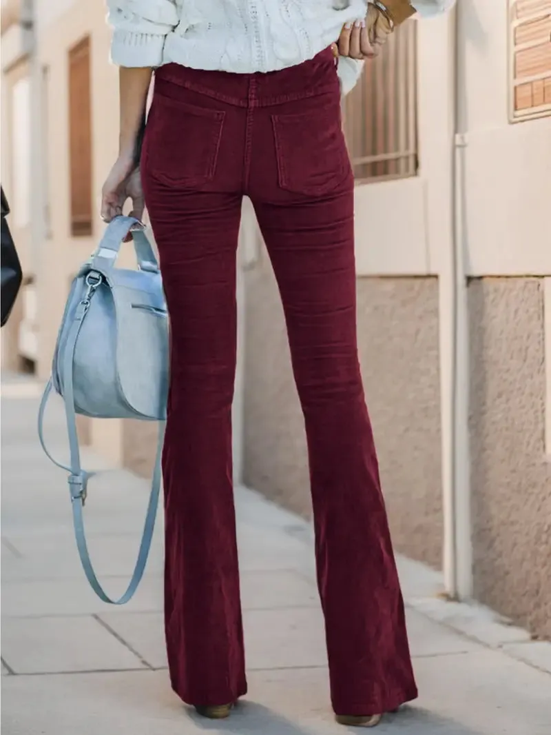 Linda | Casual Stylish Corduroy Pants
