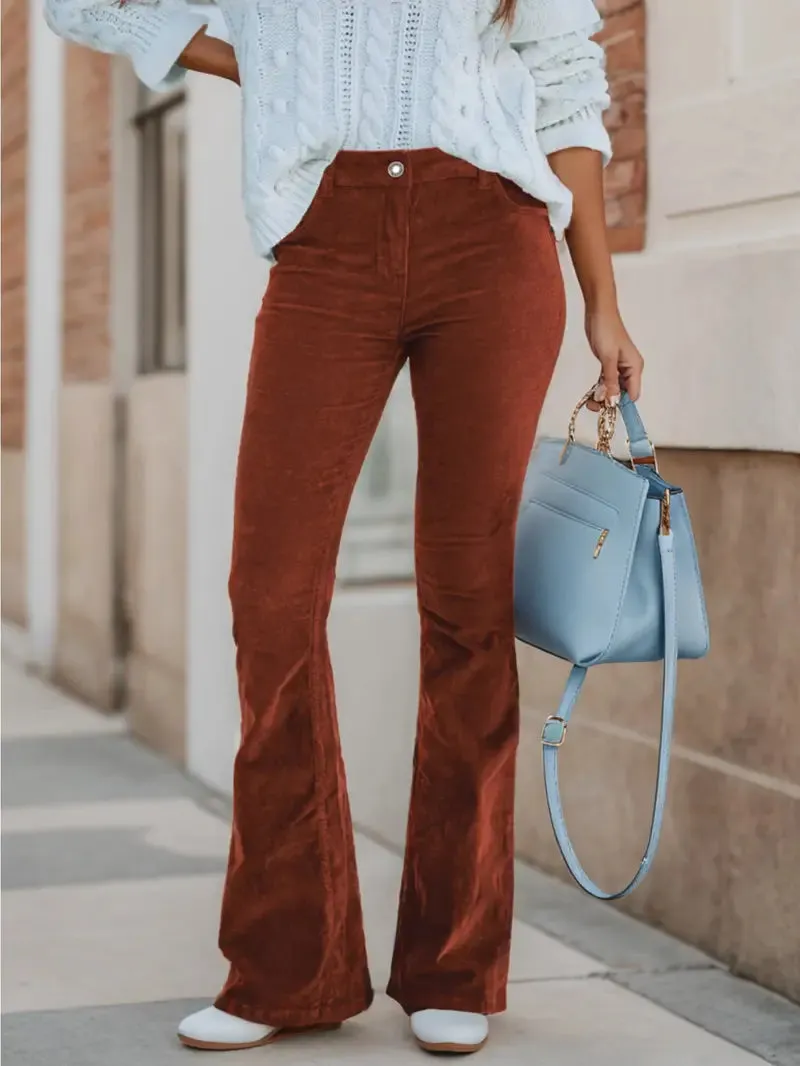 Linda | Casual Stylish Corduroy Pants