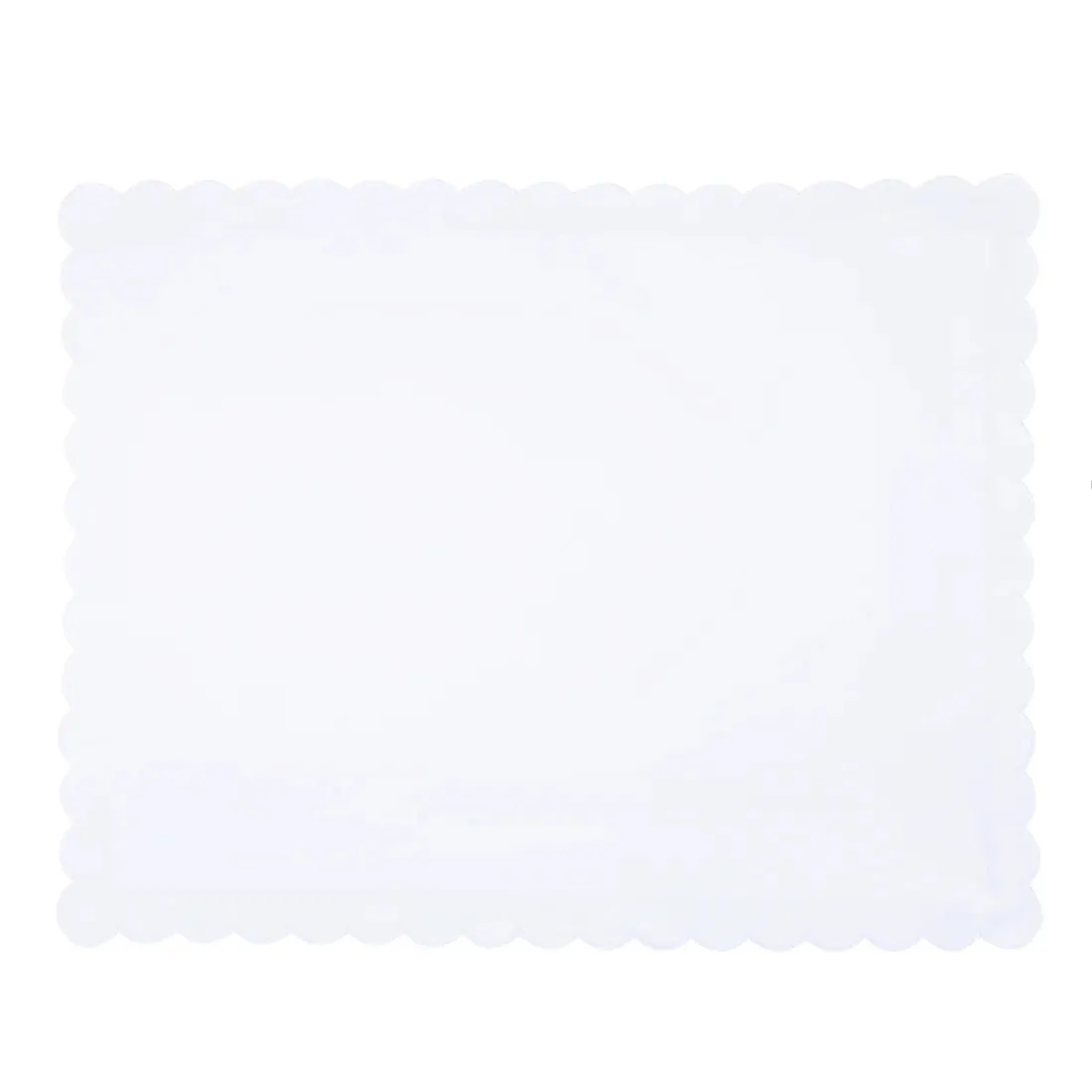 Little English: Scallop Baby Pillowcase - White