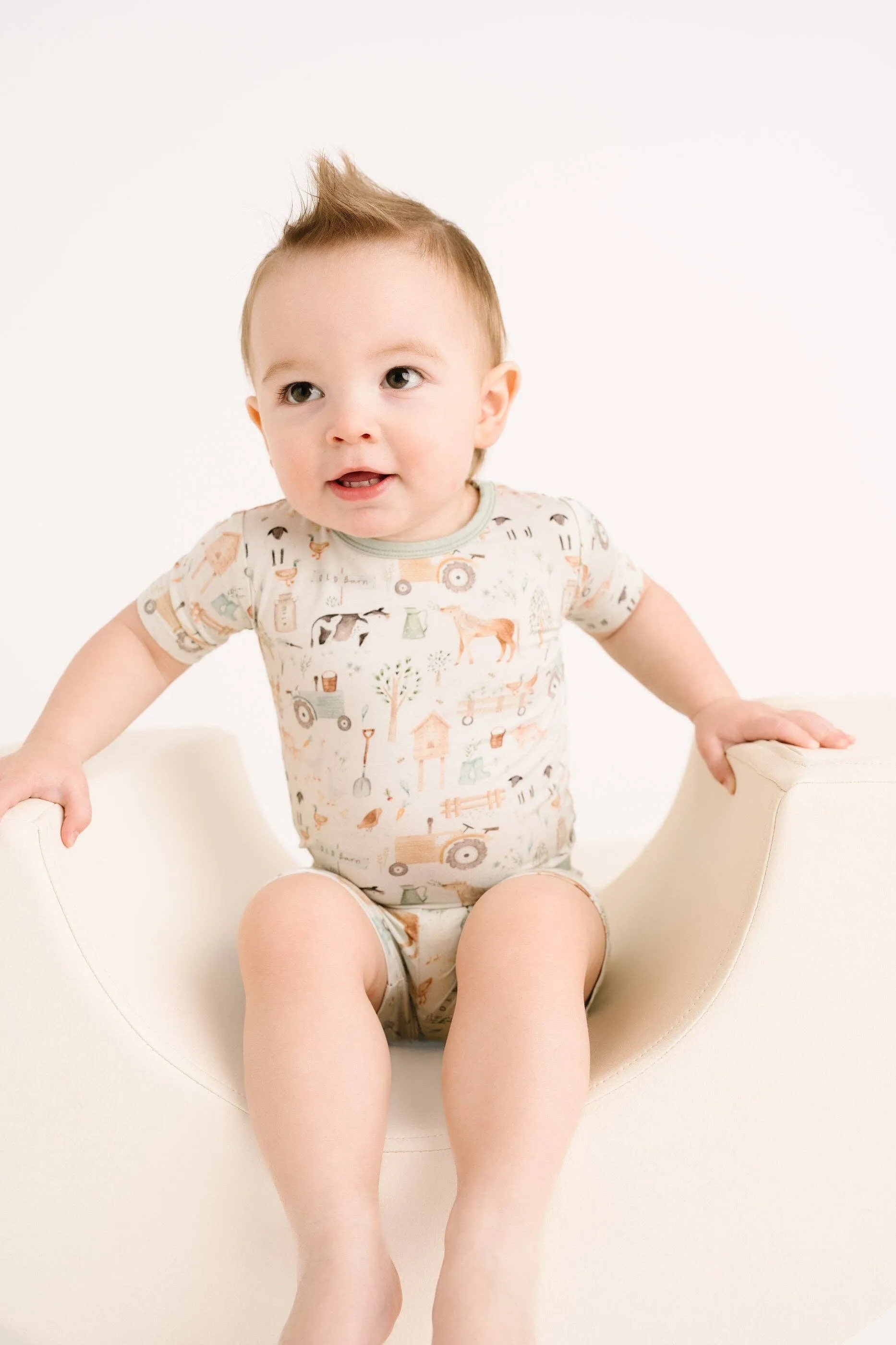 Little Farm Bamboo Shorts Set