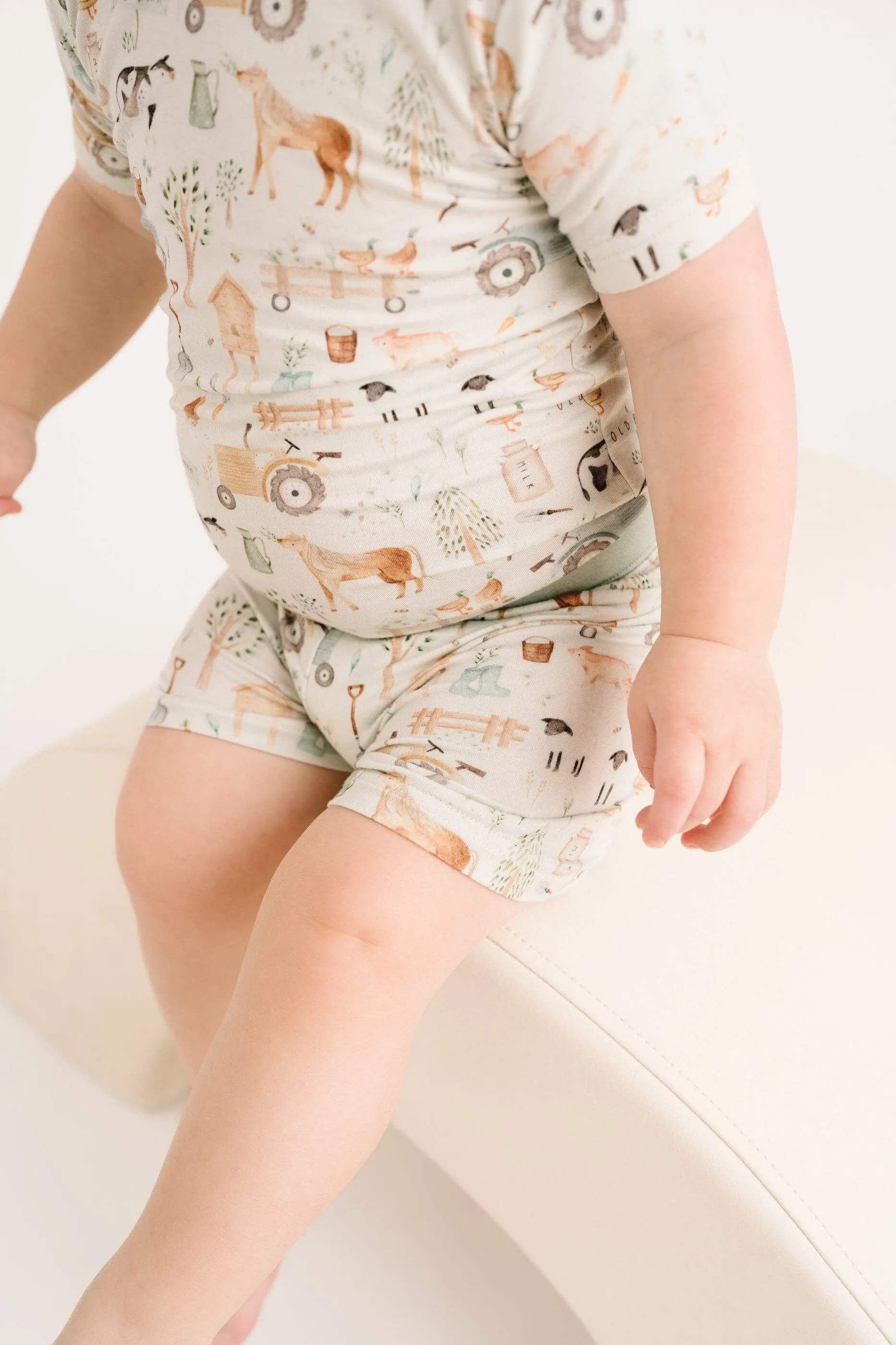 Little Farm Bamboo Shorts Set