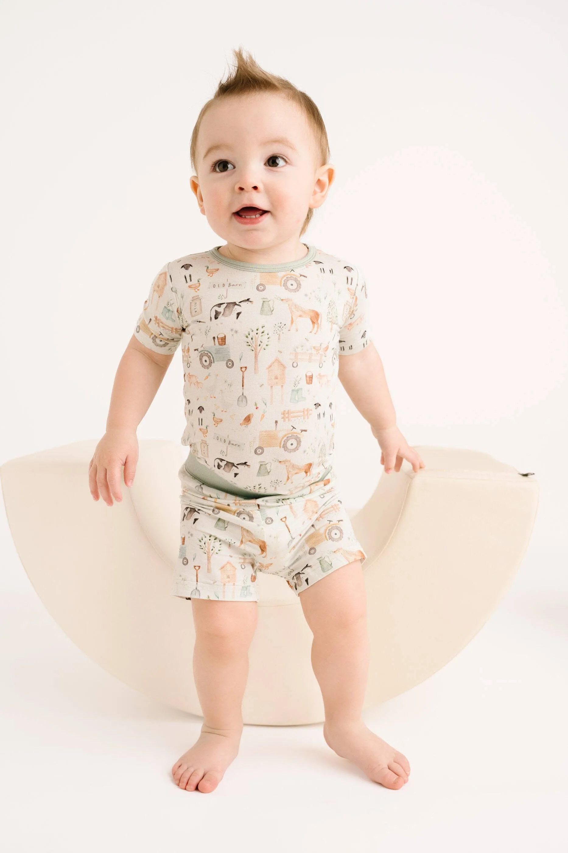 Little Farm Bamboo Shorts Set