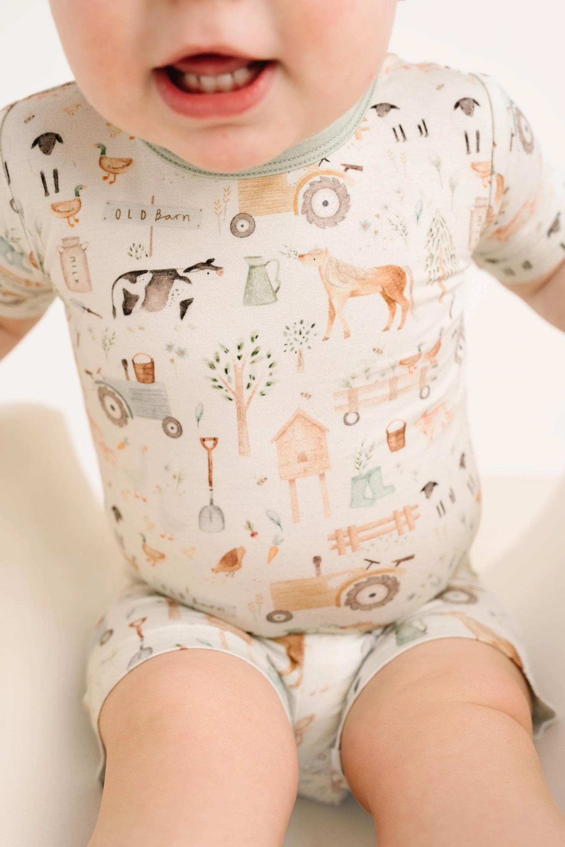 Little Farm Bamboo Shorts Set