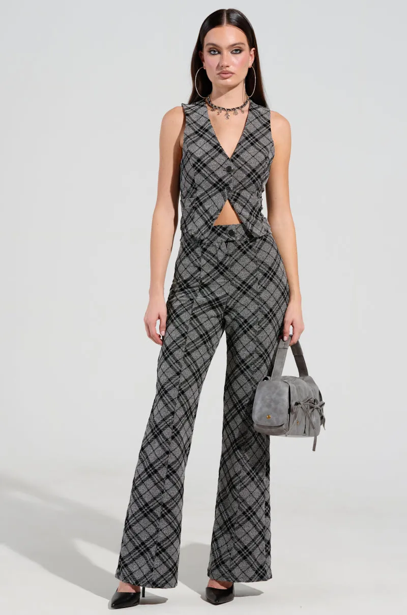 LITTLE LOVE PLAID VEST