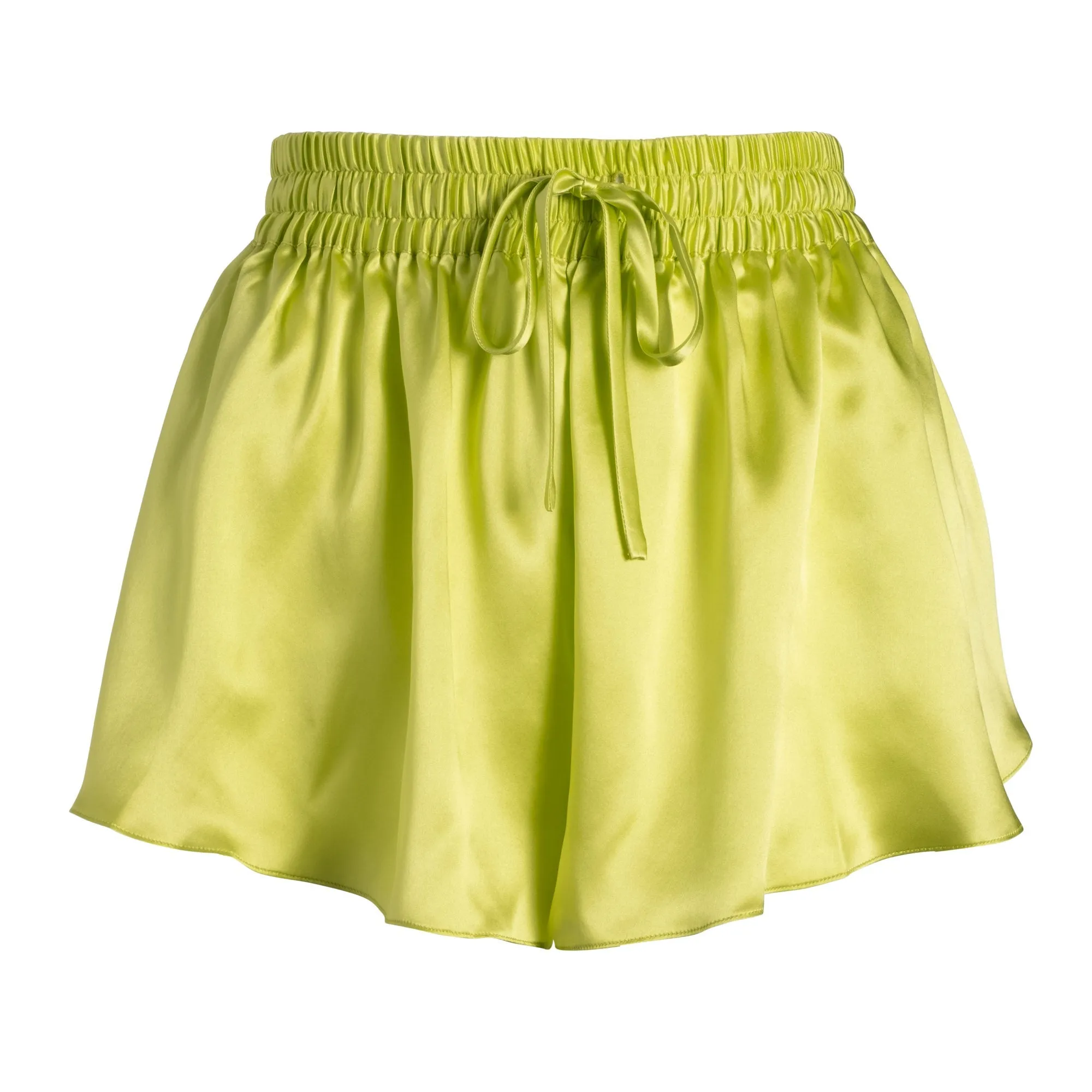 LOLA SILK SHORT IN CITRON