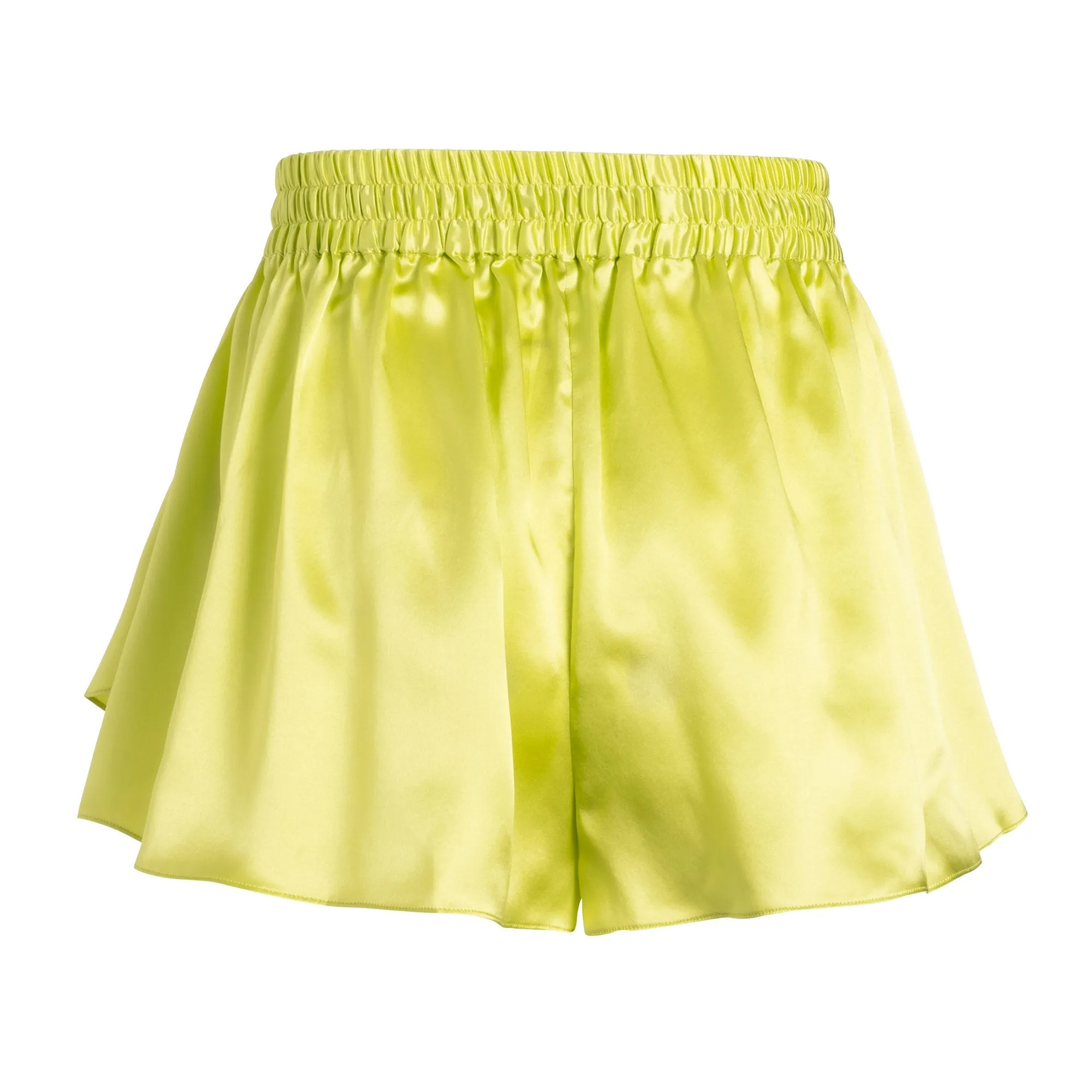 LOLA SILK SHORT IN CITRON