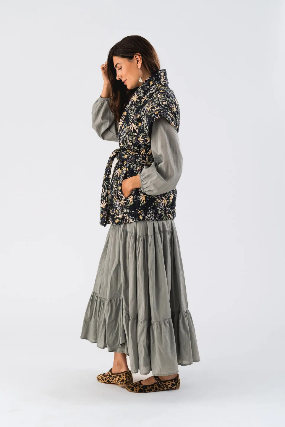 LOLLYS LAUNDRY Celia Vest | Flower Print