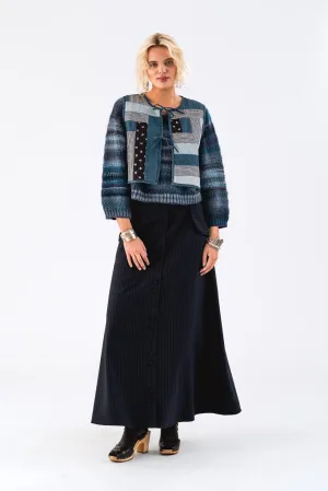 LOLLYS LAUNDRY Ilsa Vest | Blue Patchwork