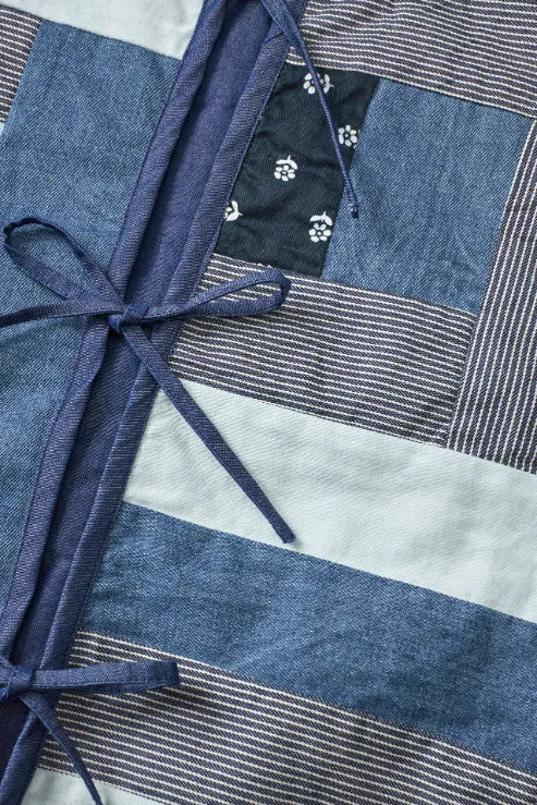 LOLLYS LAUNDRY Ilsa Vest | Blue Patchwork