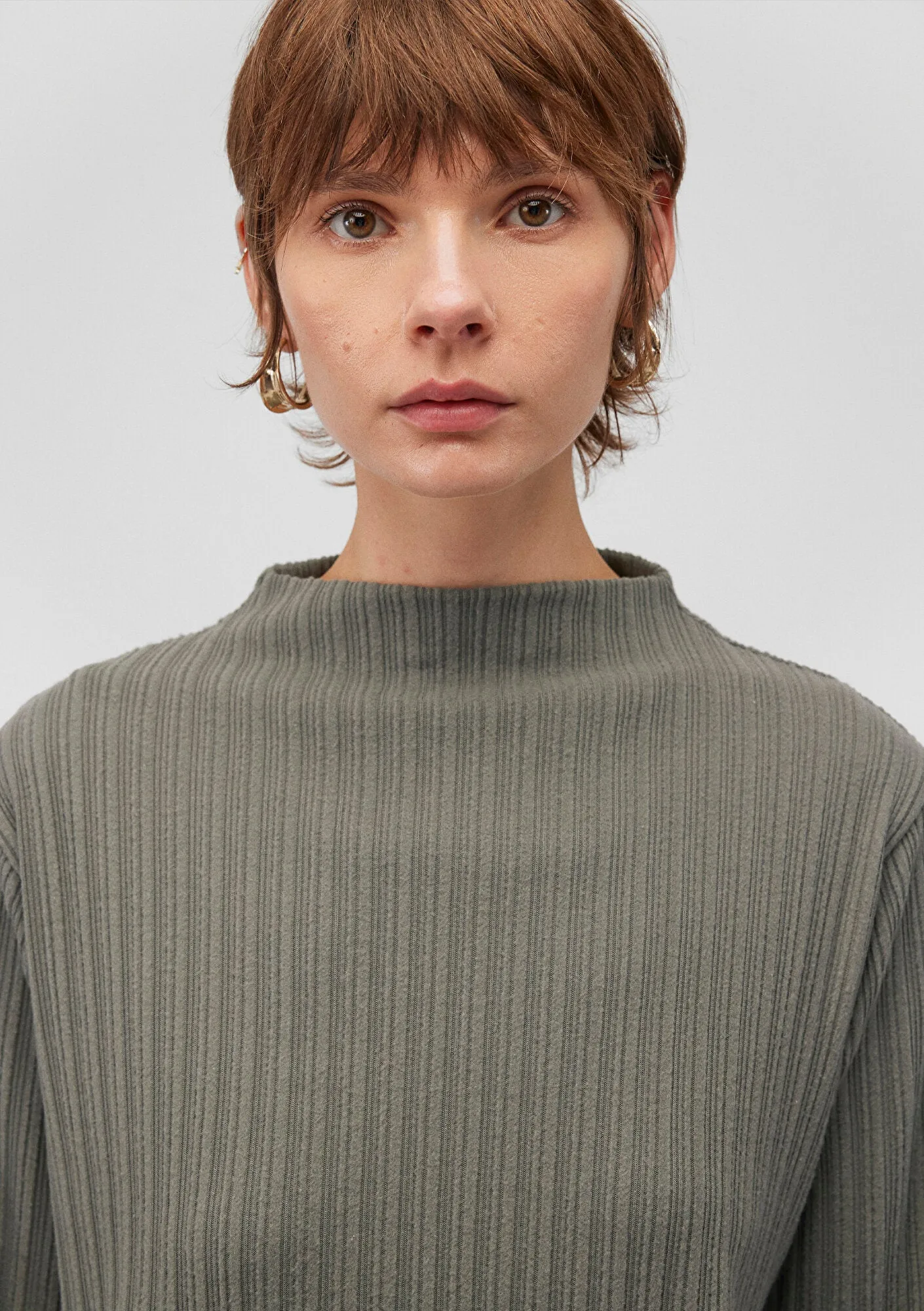 Long Sleeve Green Striped T-Shirt