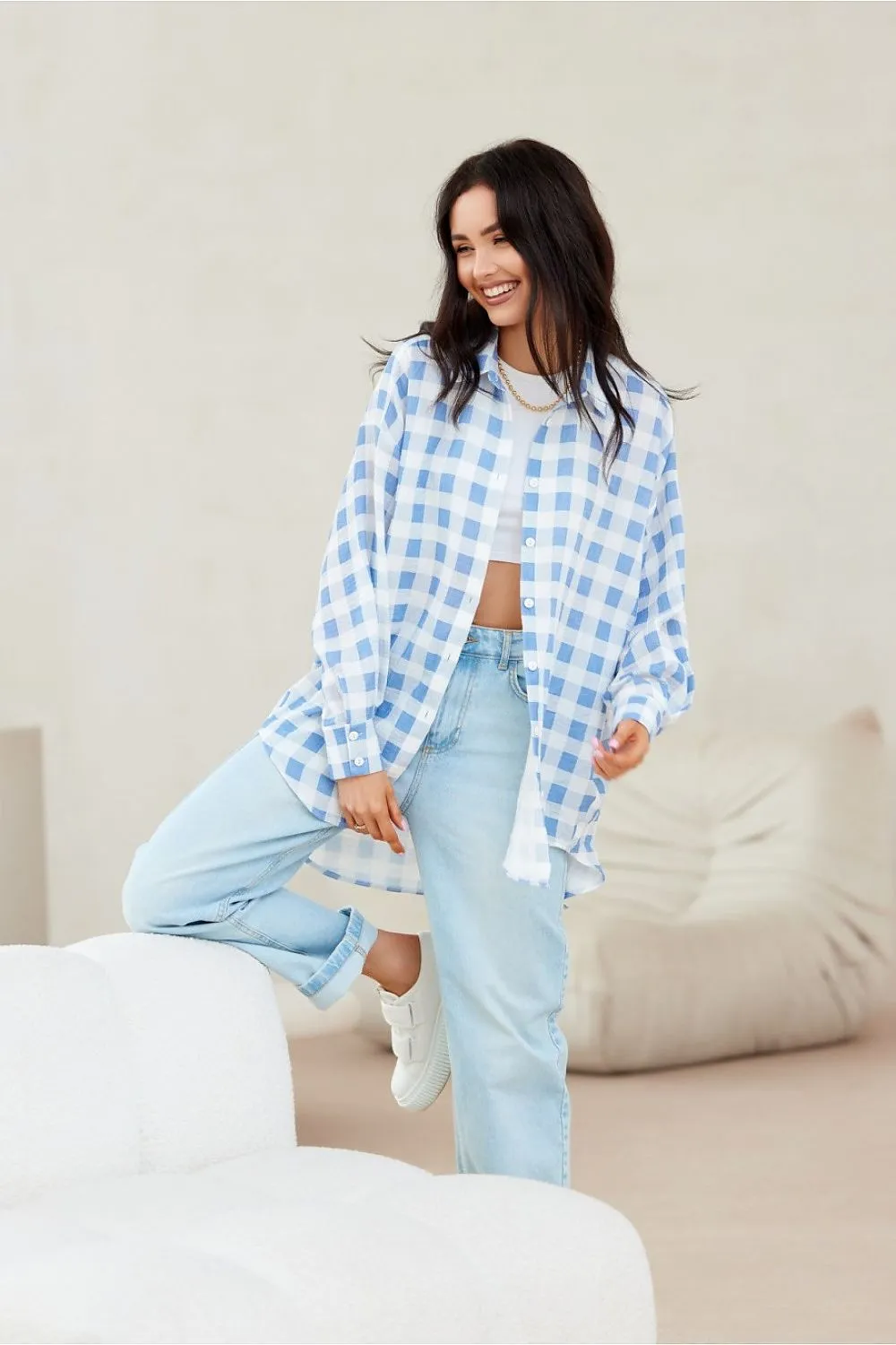 Long sleeve oversized shirt