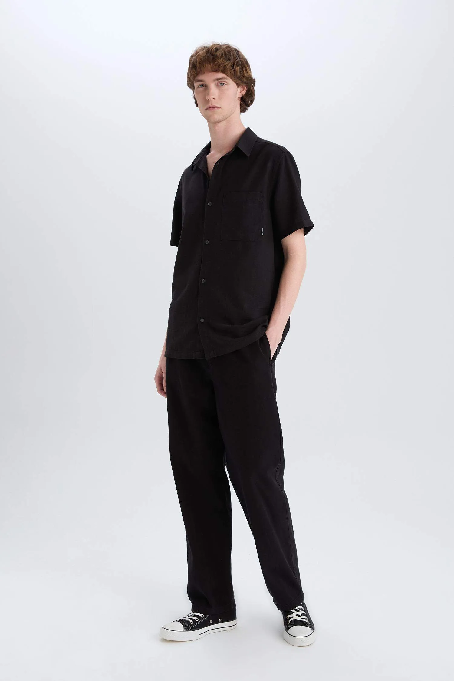 Loose Comfortable Fit Wide Leg Summer Linen Trousers